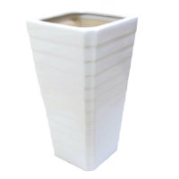 ホワイトスクエア陶器鉢（Gタイプ） （小）