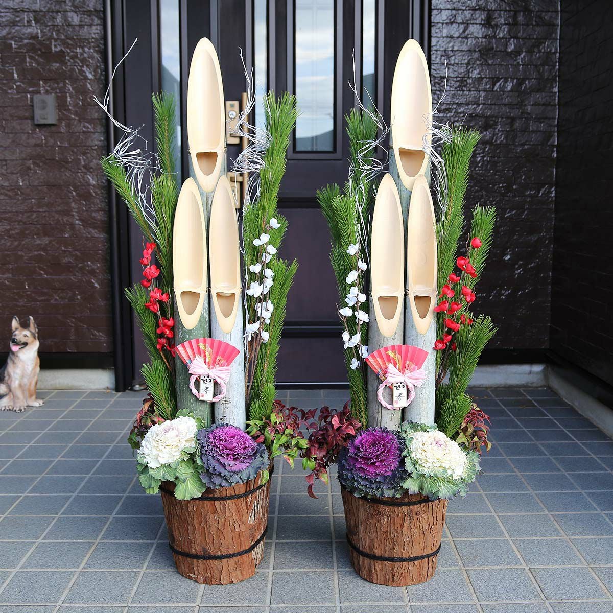 門松 1.2m 笑い竹タイプ 通販 販売｜観葉植物のブルーミングスケープ